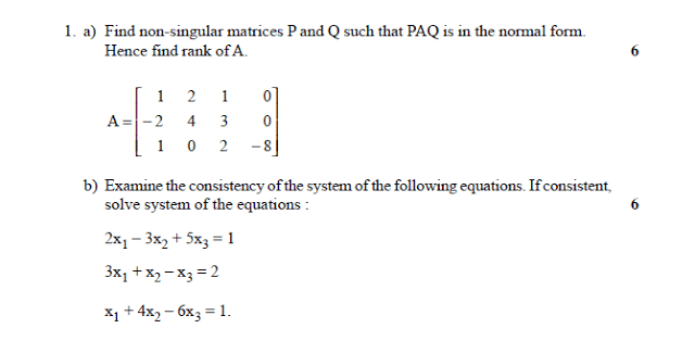 engineering mathamatics question paper