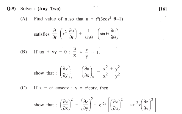 engineering mathamatics question paper engineering mathematics question paper