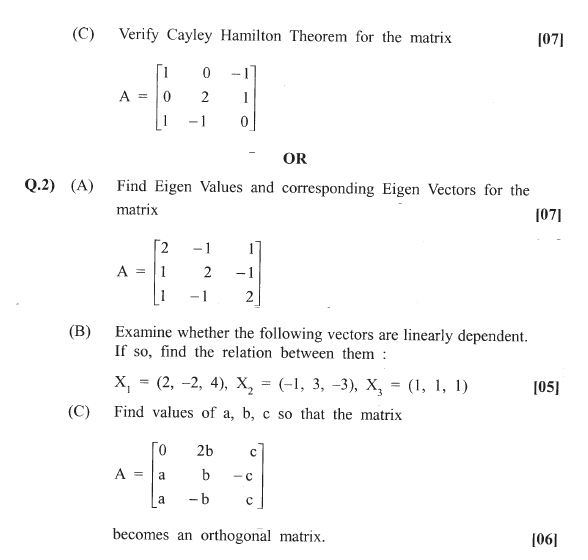 engineering mathematics question paper