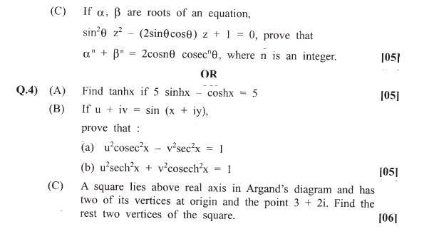 engineering mathematics question paper