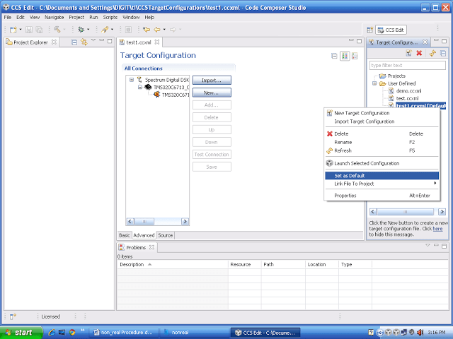 configure dsp processor