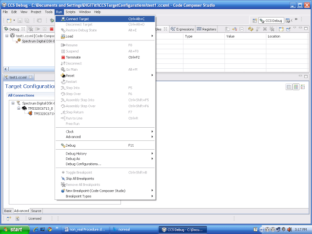 configure dsp processor