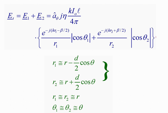 equation of two element array